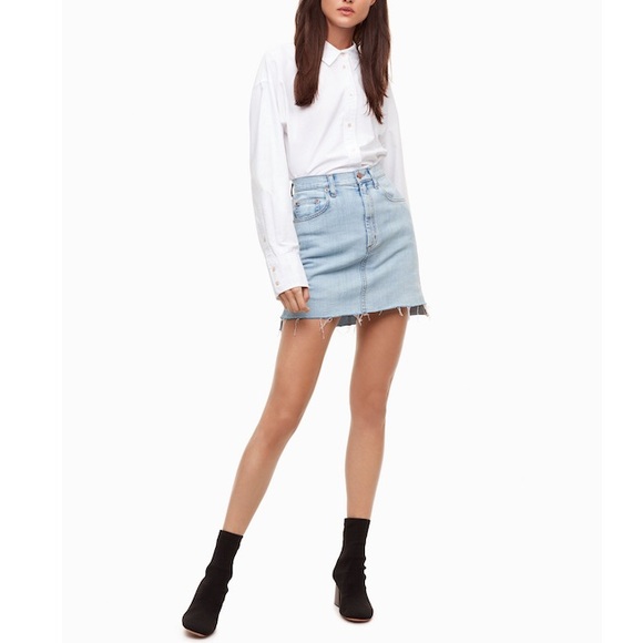 Wilfred Dresses & Skirts - Wilfred | TANIT Denim Slit Cut Skirt